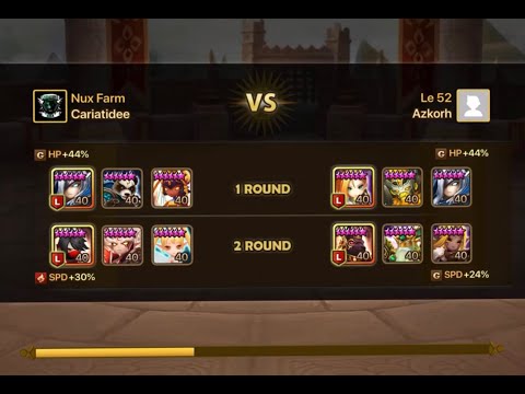 ☆ Summoners War Tetrarchia ☆ |Bolverk Mo Long Harmonia - Garo Bellenus Fran|