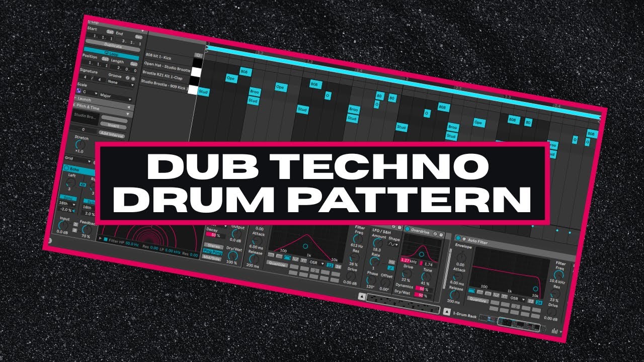 Techno Technique Dub Techno Drum Pattern (with Ableton file download)