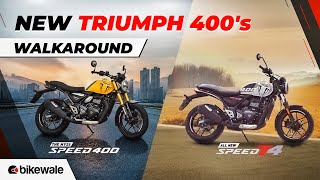 2025 Triumph Speed 400 & New Speed T4 Walkaround | Price, Features, Exhaust Sound & More | BikeWale