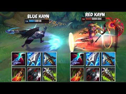 BLUE KAYN vs RED KAYN SAME BUILD FIGHTS & Kayn Pentakills!