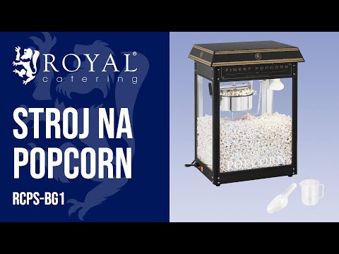 Video - Tovar z druhej ruky Stroj na popcorn - čierno-zlatý