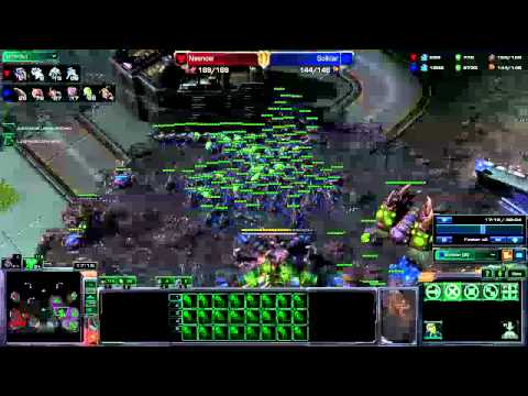 [HD] Starcraft 2 - hots beta gameplay - Solklar (Z) vs Nesnow (T)