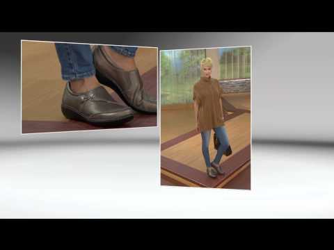 Clarks Bendables Ashland Lane Leather Slip-on Shoes with Jayne Brown