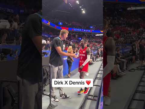 Dennis Schröder springt auf Dirk?! 😯 #shorts