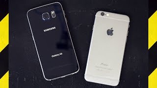 Galaxy S6 vs. iPhone 6 Drop Test!