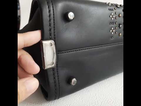 Petralove Coach #56831 bandana rivets swagger 27 leather satchel bag