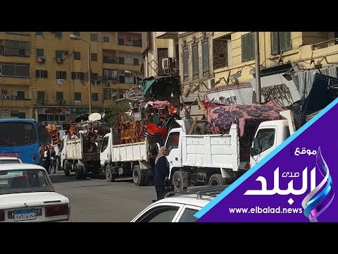 محافظ القاهرة يقود حملة لتطهير ميدان السيدة زينب من الاشغالات 