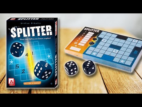 SPLITTER (Solo- und Teamspiel) - Spielregeln TV (Spielanleitung Deutsch) - NSV Würfelspiel