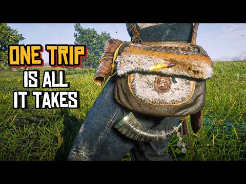 RDR2 - Crafting The Legend of The East Satchel in ONE TRIP ! Walkthrough Guide and Tutorial