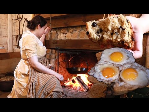 Making Breakfast in the 1820s |Coffee, Cake, Eggs| ASMR