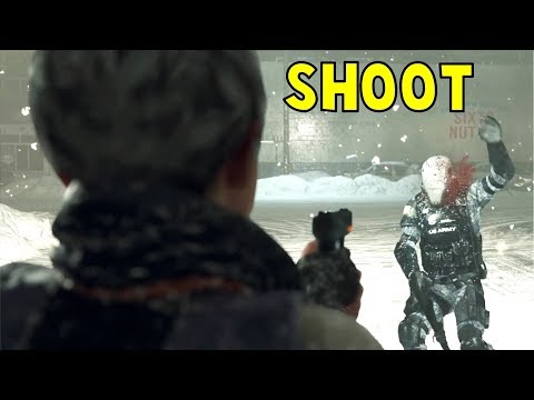 Kara Shoot vs Do Nothing on Canada Checkpoint - Detroit Become Human HD PS4 Pro
