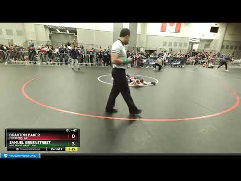 67 Lbs 1st Place Match - Braxton Baker, Mat Demon WC Vs Samuel Greenstreet, Mat Sense Wrestling F1