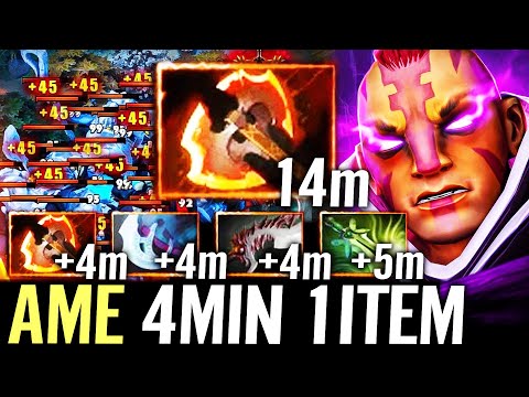 🔥 AME Anti Mage Carry 4MIN 1ITEM — High Pressure Fast Battle Fury 100% LEGIT FARM Dota 2 Pro