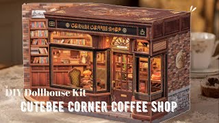 Cozy Hobby Vlog | Building a Mini Coffee Shop | CuteBee DIY Unboxing 🍂