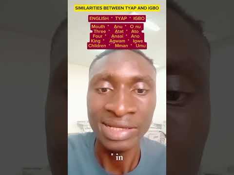 Lex. Similarities Between Tyap and Igbo Language. #languages #similarities