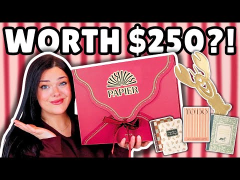 $250 FOR TINY CUTE PAPER!? | Papier Stationery Advent Calendar (Advent #10)