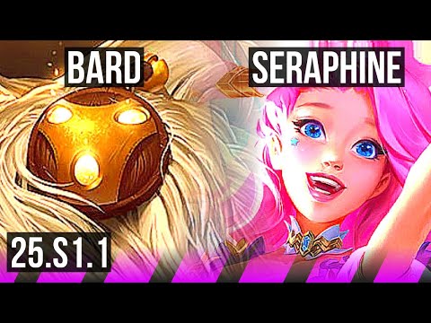 BARD & Ezreal vs SERAPHINE & Syndra (SUP) | 2/0/14 | NA Grandmaster | 25.S1.1