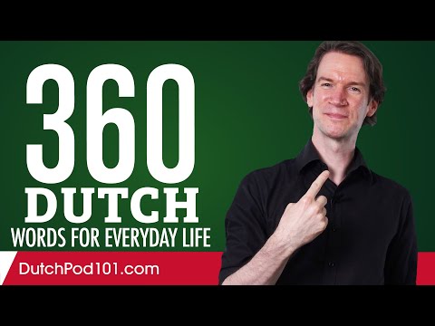 360 Dutch Words for Everyday Life - Basic Vocabulary #18