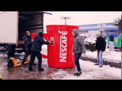 Big mug of Nescafe. It all starts with the heat.
