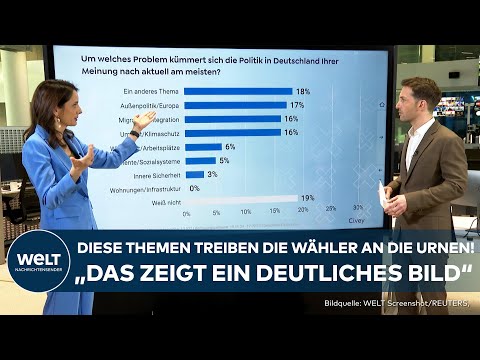 BUNDESTAGSWAHL 2025: Diese Themen treiben die Wähler an die Wahlurnen! "Das zeigt ein klares Bild"