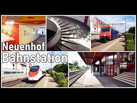 Small Train Station Neuenhof, Switzerland / Kleine Bahnstation bei Neuenhof (Aargau)