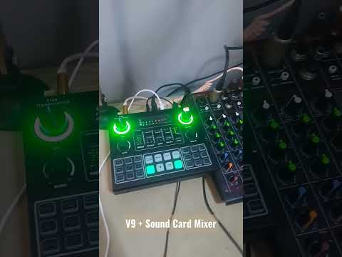 LiVe Sound Output via Cellphone - V9+SoundCardMixer