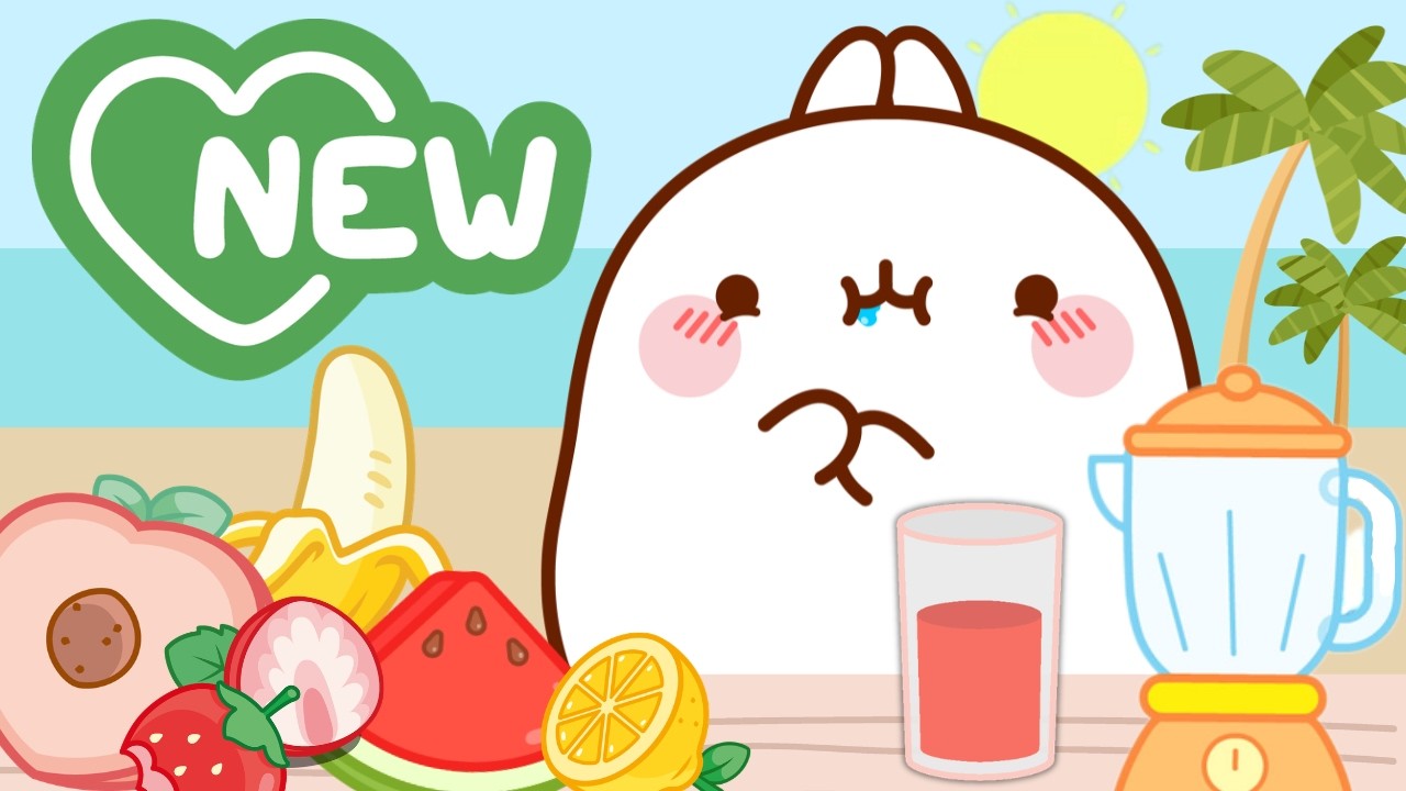The Perfect Summer Smoothie Recipe! 🥤☀️ Molang’s Freshest Adventure