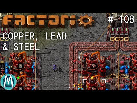 [Factorio 1.1 4K] Angel/Bobs Ep 108: Copper, Lead, & Steel