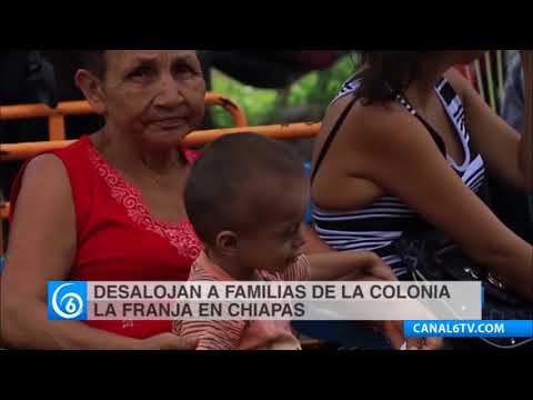 Familias de la colonia La Franja en la ciudad de Tapachula, Chiapas, fueron víctimas de desalojó forzado