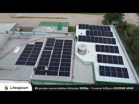 INDUSTRIA LÁCTEA EN LAS VARAS | Sistema Solar On-Grid de 60 kW | Paneles Bifaciales Hysolar