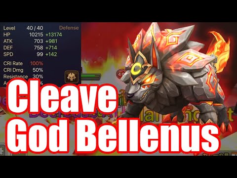 【Summoners War RTA】The Power Despair Bellenus, The beginning of Cleave and Powerful RTA!