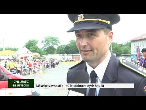 CHLUMEC: Městské slavnosti a 140 let dobrovolných hasičů