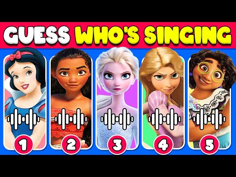 Guess Who's Singing ????????️????| Disney Song Quiz Challenge | Snow White, Moana, Elsa, Rapunzel, Mirabel