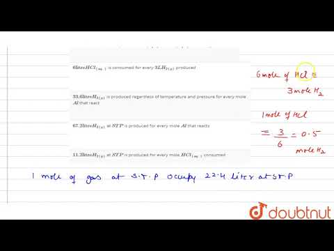 In the reaction:  `2Al_((s))+6HCl_((aq.))rarr2Al_((aq.))^(3+)+6Cl_((aq.))^(-)+3H_(2(g))`