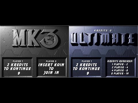 Mortal Kombat 3 & Ultimate Mortal Kombat 3 - Continue and Game Over Screens