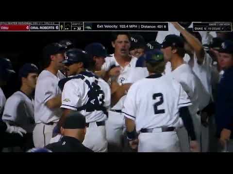 Oral Roberts' Matt Hogan home run vs. Dallas Baptist in Stillwater regional, 6/4/23