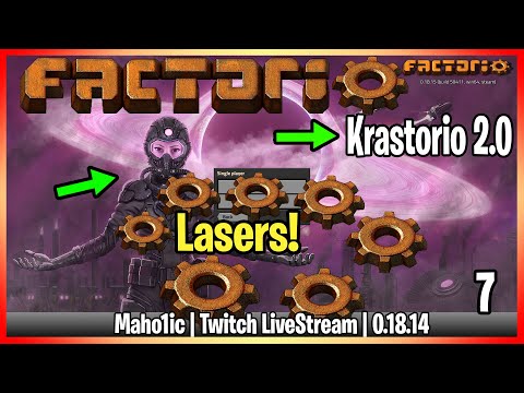 ⚙️Factorio Krastorio 2 Mod✅🏭➡️1 Laser is All you Need x07