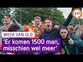 Twee Apeldoornse Oranjefans in De Week van Gelderland denken dat nieuwe rotondefeesten bij winst ni…
