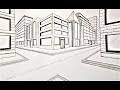 How to draw a city street in 2 point perspective