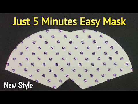 Only 5 Minutes Very Easy Pattern Mask | Face Mask Sewing Tutorial | Anyone Can Easily Make This Mask