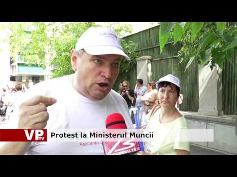 Protest la Ministerul Muncii