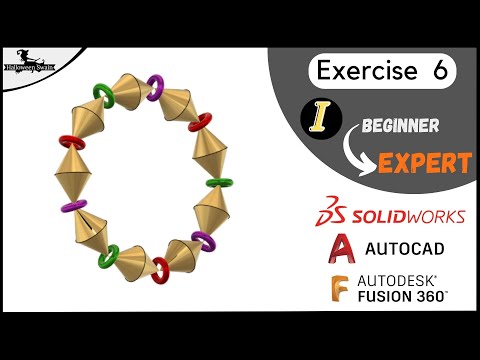 Exercise 6 | Beginner to Expert | Fusion 360 | AutoCAD  | SolidWorks | #halloweenswain#fusion360#3d