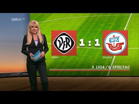 VfR Aalen gegen Hansa Rostock - 6. Spieltag 15/16 - Landesschau aktuell BW