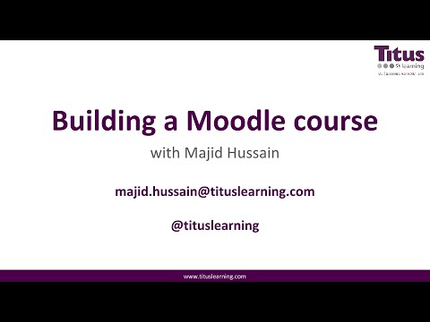 Free Moodle Training 1: Creating a Moodle course - YouTube