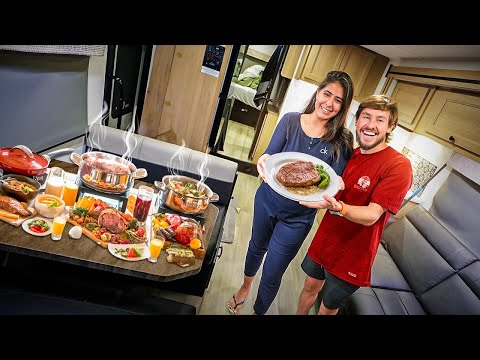 FIZ A PRIMEIRA JANTA NO NOSSO MOTORHOME