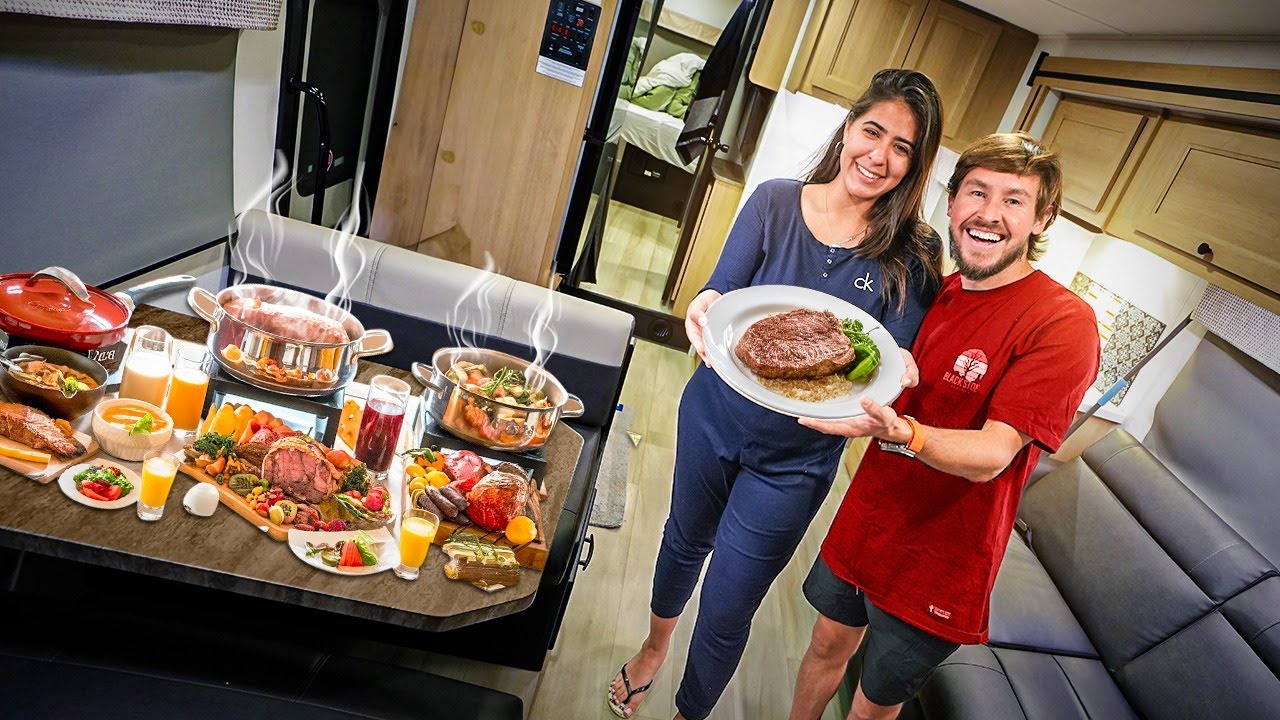 FIZ A PRIMEIRA JANTA NO NOSSO MOTORHOME