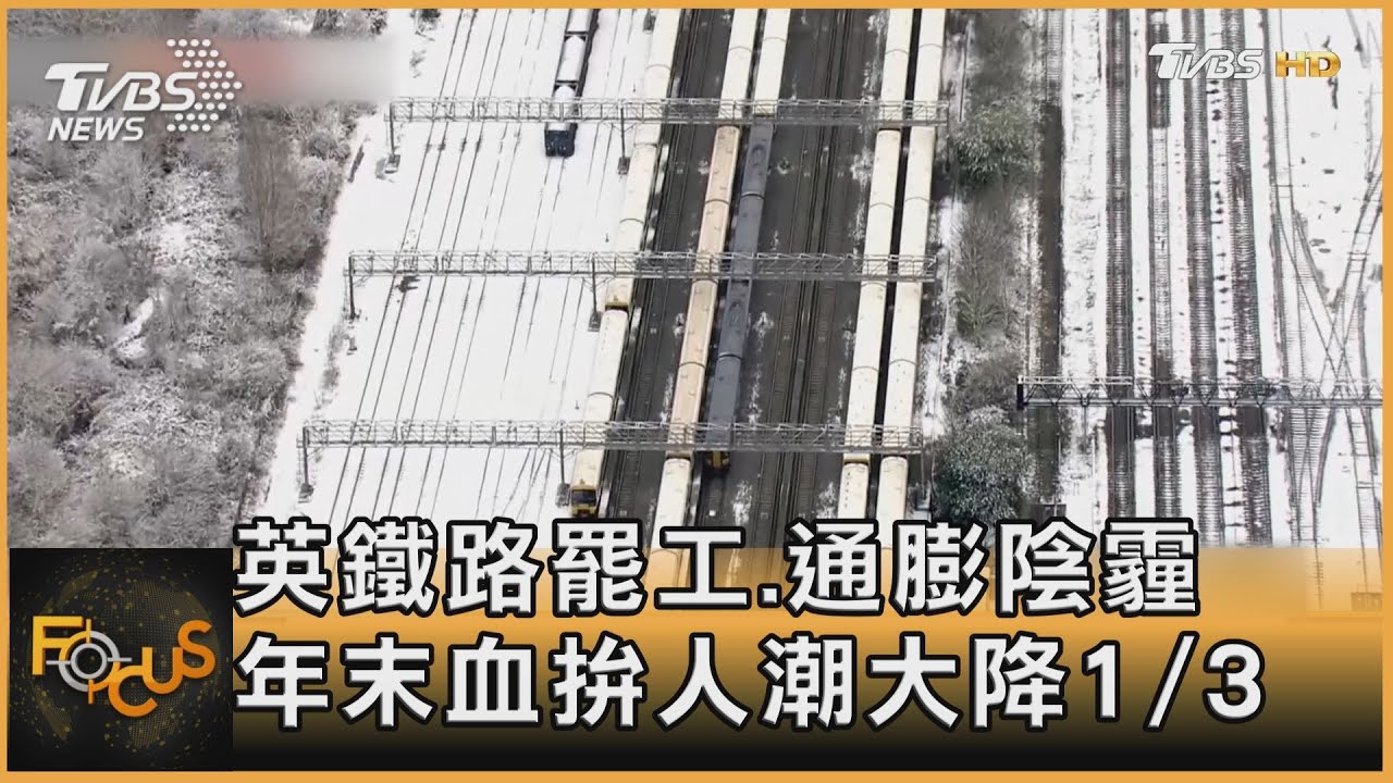 英鐵路罷工.通膨陰霾 年末血拚人潮大降1/3