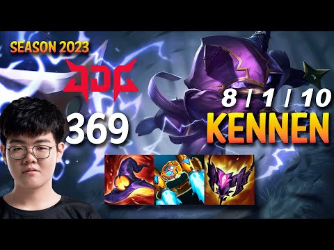 JDG 369 KENNEN vs LEE SIN Top - KR Ranked