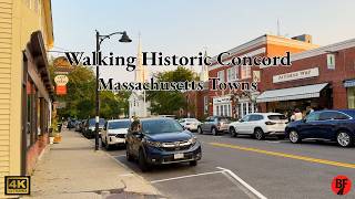 Historic Concord, MA - Walking Tour (4K): Boston Area