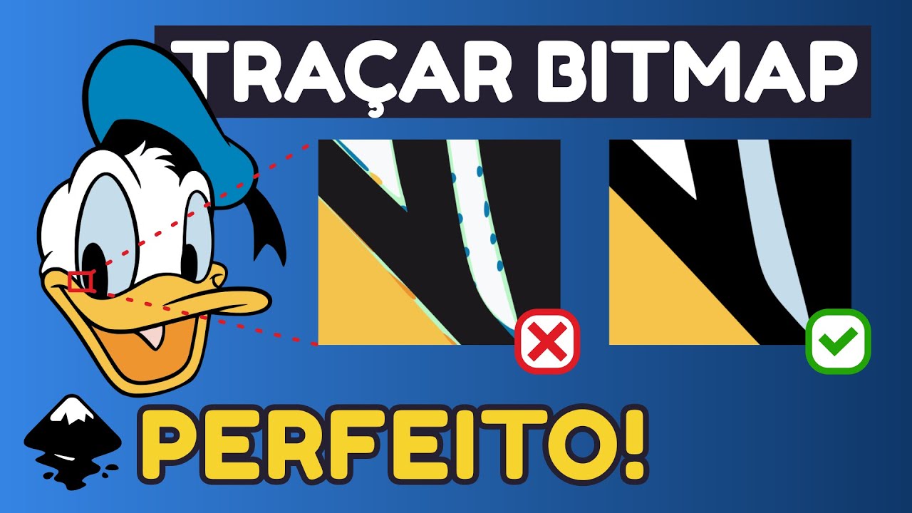 Traçar Bitmap Perfeito no Inkscape | Tutorial #10